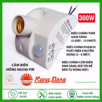 Đui đèn cảm biến chuyển động Rạng Đông hồng ngoại tự động bật tắt , Đui đèn E27 cảm ứng chuyển động - Bảo hành 12 tháng