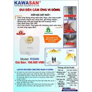 Đui đèn cảm ứng vi sóng KW-RS686