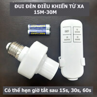 ĐUI ĐÈN ĐIỀU KHIỂN TỪ XA E27 MÀU TRẮNG CÓ HẸN GIỜ TẮT