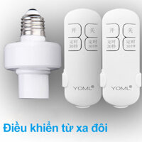 Đui đèn điều khiển từ xa không dây Đui đèn E27 E27 vít Đèn LED bóng đèn tiết kiệm năng lượng bóng đèn Đèn đèn công tắc điều khiển từ xa có thể điều khiển tường điều khiển từ xa kép điều khiển đèn điều khiển kép