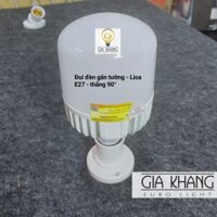 ĐUI ĐÈN LIOA E27 GÓC 90 LOẠI CHỊU NHIỆT TỐT CHỐNG CHÁY