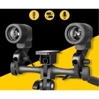 Đui đèn Studio chụp ảnh hai đầu E27 Giá đỡ bóng đèn Flash Giá đỡ ô dù  220V