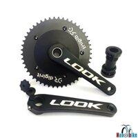 Đùi đĩa fixed gear LOOK đĩa đặc trục rỗng kèm BB