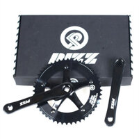 Đùi đĩa Fixed Gear PIZZ Track only AERO CRANK 02 144BCD đĩa - Đen - 48T*165mm (Bộ)