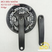 Đùi dĩa (Giò dĩa) nhôm xe đạp 22-32-42T (Loại Tốt)
