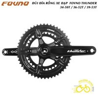 Đùi đĩa (Giò dĩa) rỗng xe đạp FOVNO THUNDER 34-50T / 36-52T / 39-53T