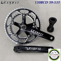 Đùi đĩa (Giò dĩa) rỗng xe đạp LITEPRO 39-53T (GIÒ BÓNG)