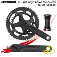 Đùi đĩa (Giò dĩa) rỗng xe đạp 2 Tầng FSA OMEGA CK4003 34-50T (Kèm BB FSA)