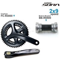 Đùi Đĩa Giò Dĩa Trục Rỗng Hàng SHIMANO SORA 175 FC R3000 34-50T Kèm BB RS501 Dành Cho Xe Đạp Chính Hãng Siêu Xịn