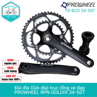 Đùi đĩa (Giò dĩa) trục rỗng xe đạp PROWHEEL RPN GOLDIX 34-50T
