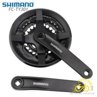Đùi đĩa (Giò dĩa) xe đạp SHIMANO FC TY301 24-34-42T / 28-38-48T – Chính Hãng