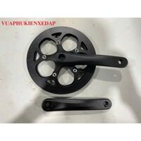 Đùi đĩa nhôm 1 tầng 50T màu đen xe đạp thể thao