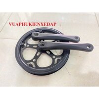 Đùi đĩa nhôm 1 tầng 52T Màu đen xe đạp thể thao