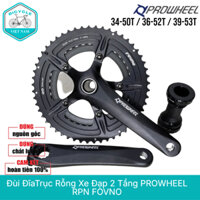 Đùi Đĩa Trục Rỗng Xe Đạp 2 Tầng PROWHEEL RPN FOVNO 34-50T / 36-52T / 39-53T - Nhôm Cao Cấp