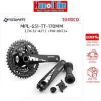 Đùi Đĩa Xe Đạp MTB 3 tầng Prowheel MPL 651 kèm BB - 24/32/42T
