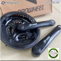 Đùi dĩa xe đạp PROWHEEL Crankset MA AC48 24-34-42T - FullBox