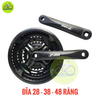 Đùi đĩa xe đạp Prowheel 42T/48T 3 tầng cho xe thể thao MTB giò đạp nhôm