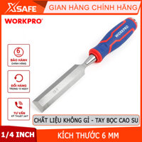 Dùi đục gỗ Workpro - WP243004 kích thước 1/4 inch 6mm Chính hãng