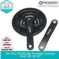 Đùi (Giò) Dĩa Xe Đạp Prowheel Crankset AD43 48-38-28T