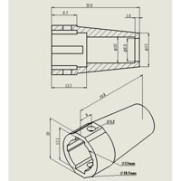 Đùi láp cầu sau SCX10 - 1