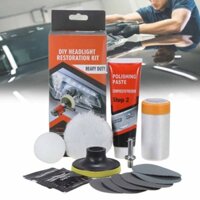 Dull Headlight Restoration Car Headlamp Lens Restore Polish Kit Drill