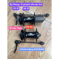 Đùm Moay-Ơ HUb nhôm bạc đạn cao cấp phanh đĩa,LÍP THẢ 32/36 lỗ thương hiệu SHUNAN chính hãng xe đạp thể thao phanh đĩa