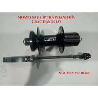 Đùm, Moayo lẻ sau chạy bạc đạn, phanh đĩa, líp thả 24 lỗ cao cấp