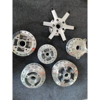 Đùm Sơn Bạc - Mạ Crom  cho wave dream sirius s110 future vairo ab luvias winer sonic satria exciter