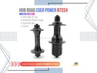 ĐÙM XE ĐẠP - COER POWER R7224 - 4 BẠC ĐẠN - ROAD - THẮNG CÀNG - LÍP THẢ - TRƯỚC 20L, SAU 24L (CẶP)