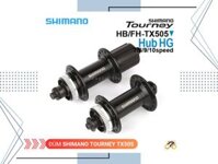 ĐÙM XE ĐẠP - SHIMANO TX505 - VÒNG BI - ROAD / MTB - CENTER LOCK - LÍP THẢ - TRƯỚC 32L, SAU 32L (CẶP)
