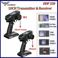 Dumborc DDF-350 10CH Bộ Phát 10 Kênh P4FM P6F P6F Mini Thu M1 Kim Loại Handwheel Điều Khiển Từ Xa Cho Xe RC Máy Bay Thuyền