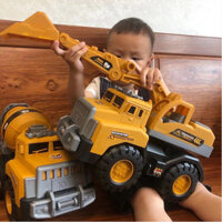 Dumptruck Large Crane Boy Toy Children Excavator Cement Super Large Engineering Vehicle Inertia Mixer Truck