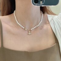 DUNEA Vòng cổ Mặt Ngọc Trai Vivien Queen Saturn