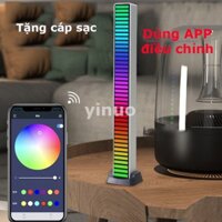 [Dùng APP] Thanh đèn led RGB cảm ứng âm thanh điều chỉnh đổi màu qua giọng nói Thanh đèn led cảm ứng theo mức độ âm nhạc