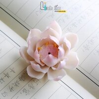 Dụng Chụ Đốt Trầm Hương - Đỉnh Đốt Trầm Hương Nụ - Đế Đốt Trầm Nụ Nhang Vòng Mini Hình Hóa Sen Gốm Men Sứ CAO CẤP