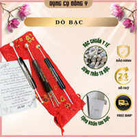 Dụng Cụ Ấn Huyệt Sao Chổi Bạc, Dò Bạc 10li, Tặng Khăn Lau Bạc - Dụng Cụ Diện Chẩn