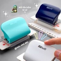 Dụng cụ bấm lỗ giấy đa năng, đóng gáy tập sách cầm tay 6mm giấy A4 A5 B5 (TẶNG KÈM STICKER TRANG TRÍ) - Góc nhỏ Aki