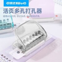 Dụng cụ bấm lỗ giấy sổ còng 20 26 30 lỗ A5 B5 A4 KW TRIO đục lỗ giấy
