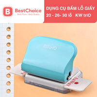 Dụng cụ bấm lỗ giấy sổ còng 20 26 30 lỗ A5 B5 A4 KW TRIO đục lỗ giấy | 99H9
