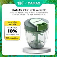 Dụng Cụ Băm Rau Củ Quả , Xay Tỏi Ớt , Xay Thịt Cầm Tay DAMAS Quick Chopper A397 - Hàng chính hãng - Loại 900ml