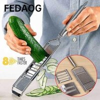 Dụng cụ bào FEDAOG, Máy thái rau củ đa năng bằng thép không gỉ, Phụ kiện nhà bếp Máy gọt vỏ rau củ 3 in1