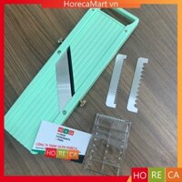 dụng cụ bào rau củ đa năng 3 lưỡi dao nhỏ bằng thép không rỉ, có rãnh để bào