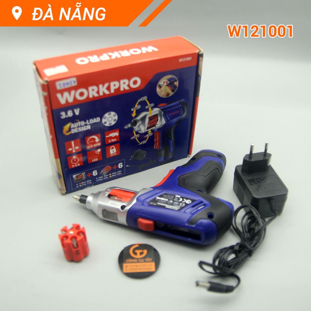Dụng cụ bắt vít sạc điện Workpro W121001