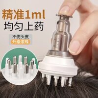 Dụng cụ bôi dầu cho da đầu, lược massage đầu, con lăn tinh dầu, kim siêu nhỏ 1ml, lược bôi chất lỏng Minoxidil tăng trưởng tóc W6OQ