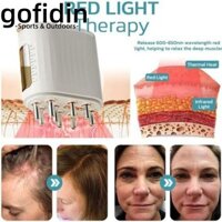 Dụng cụ bôi dầu da đầu bằng điện GOFIDIN, Bàn chải mát xa đầu tiện lợi 2 trong 1, Dụng cụ bôi da đầu với Lược Massage trị liệu bằng ánh sáng đỏ