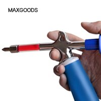 Dụng cụ bôi dầu MAXGOODS, Hợp kim nhôm + Dụng cụ bôi trơn màu xanh bạc bằng nhựa, Kim phun xích Mini thực tế MTB