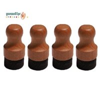 Dụng cụ bôi dầu và sáp, Dụng cụ bôi gỗ tròn cho thớt gỗ, Khối đồ tể, Dao kéo, 4 chiếc Dễ dàng lắp đặt Dễ dàng sử dụng