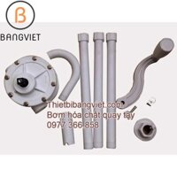 Dụng Cụ Bơm Hóa Chất Quay Tay Chất Liệu Nhựa PP Four Leaf CH8016P, Bơm Chất Lỏng Từ Thùng Phi- Thiết Bị Bằng Việt