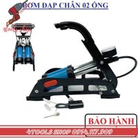 Dụng cụ bơm hơi bánh xe - Bơm đạp chân 2 piston đa năng