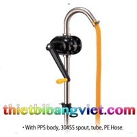 Dụng Cụ Bơm Hút Chất Lỏng NEWTECH- Máy Bơm Hóa Chất Quay Tay Inox PPS Lưu Lượng Lớn RP32R Xuất Sứ Đài Loan
